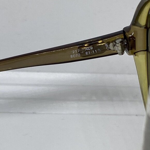 Vintage Zeiss MH Sunglasses Oversized 217 AC9 8073 Oval Yellow Frame 61-11-125 - Picture 8 of 9